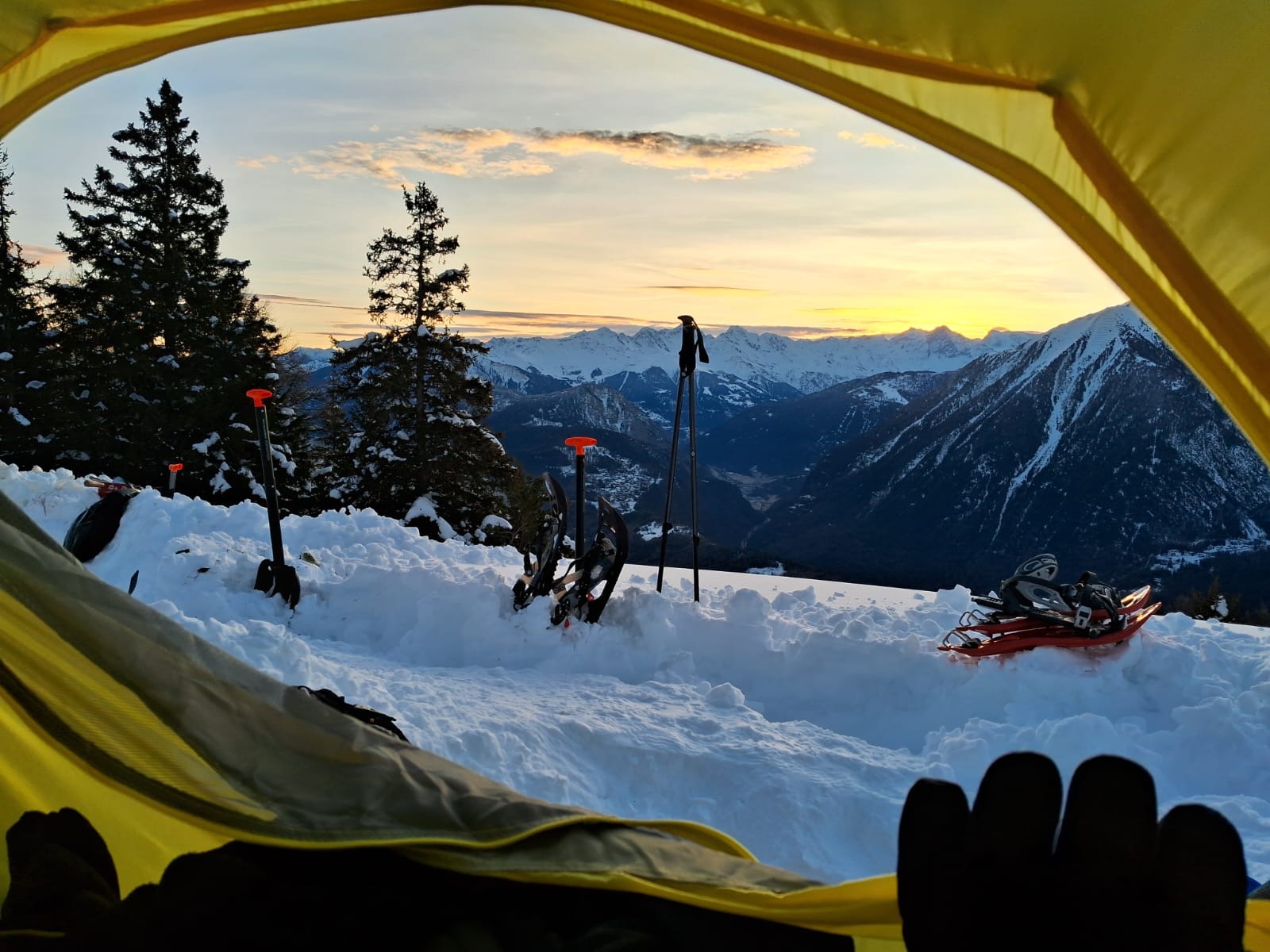 Bivouac hivernal sous les étoiles (1800m)